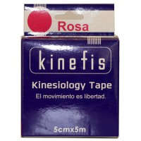 Benda neuromuscolare - Kinefis Kinesiology Tape Rosa 5 cm x 5 metri Benda neuromuscolare - Kinefis Kinesiology Tape Rosa 5 cm x 5 metri