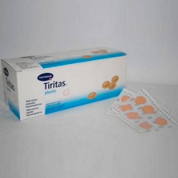 Cerotto di plastica rotondo 100 unità Cerotto di plastica rotondo 100 unità