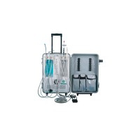 Riunito odontoiatrico mobile con carrello automatico e 6 tubi - Lampada e ultrasuoni