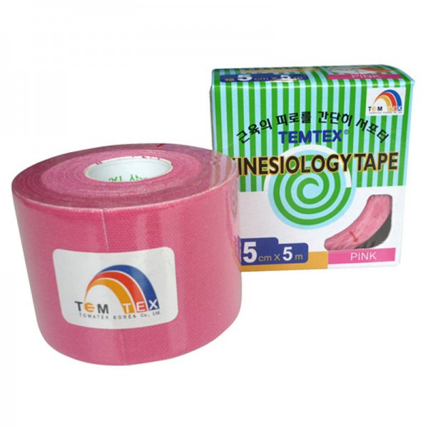 Nastro kinesiologico Temtex colore rosa (5 cm X 5 m) Nastro kinesiologico Temtex colore rosa (5 cm X 5 m)