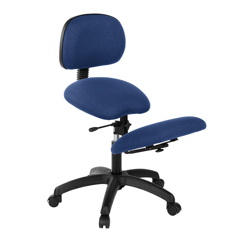 Sedia ergonomica in ginocchio: Con base nera, schienale e